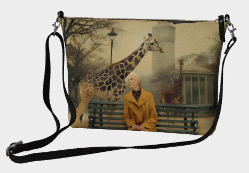 Giraffe- Vegan Leather Shoulder Bag