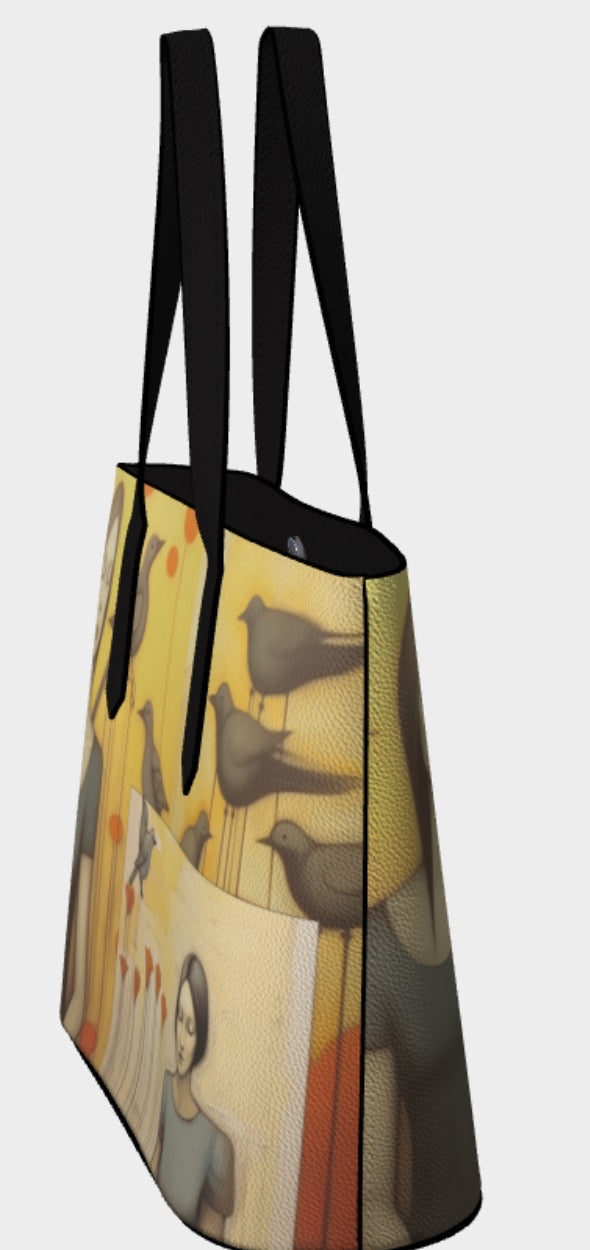 Waiting For Spring - Vegan Leather Totebag